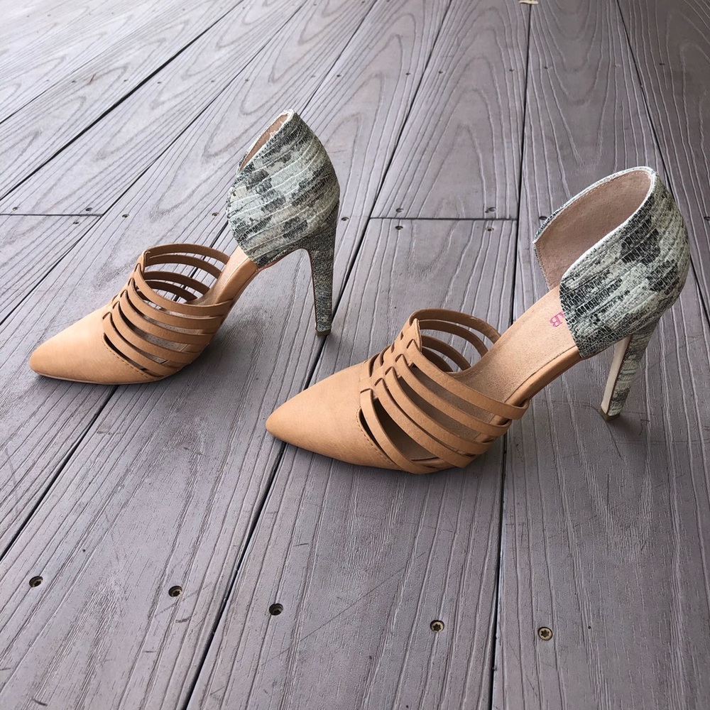Neutral toned high heels